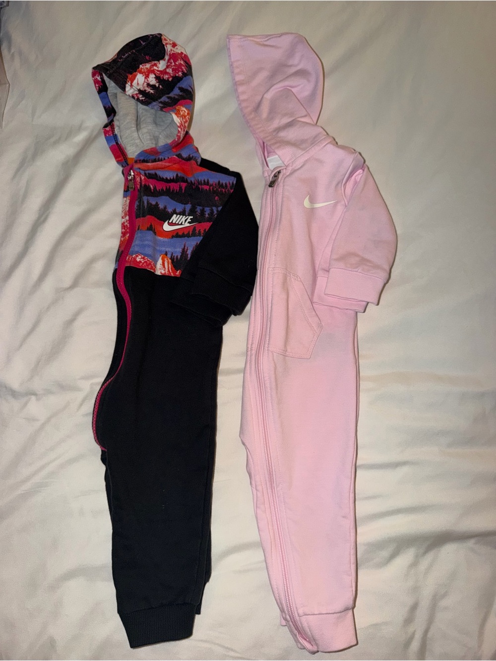 Nike Baby Hooded Coverall Romper Bundle 12M